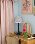 Bamboo Lamp Base / Navy Blue