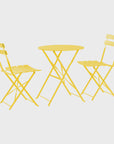 Bistro Table and Chairs Set / Yellow