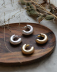 Atalanta Spring Texture Hoop Earrings