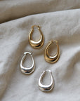 Elvira Organic Shape Oval Earrings