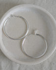 Halo Large Statement Hoop Earrings / Gold or Silver