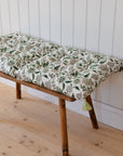 Divya Floral Chair Pad or Bench Cushion / Green