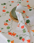 Nasturtium Linen Tablecloth