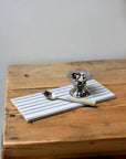 Ceramic Serving Board / Blue Stripe