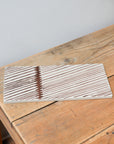 Ceramic Serving Board / Brown Stripe
