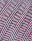 Chevron Print Cotton Napkin / Cherry
