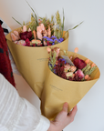 Dried Flowers - Field Bouquet - Burgundy