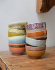 HKliving 70s Ceramic Noodle Bowls / Sunbeam