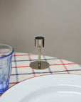 House Doctor Small Anit Silver Candle Stand