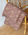 Dark Red Paisley Quilt