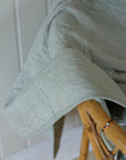 Green Striped Quilt 130 x 180 cm