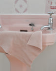 Knitted Wash Cloth / Rose Pink