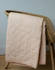 Mustard and Pink Stripe Quilt