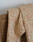 Red and Orange Floral Cotton Quilt