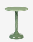Round Metal Side Table / Green