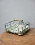 Iron Napkin Basket / Green