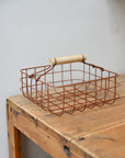 Iron Napkin Basket / Rust