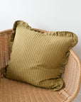 Ruffle Cushion / Tapenade