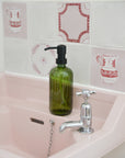 Glass Soap Dispenser / Green