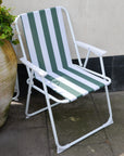 Striped Folding Beach Chair