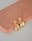 AIR Coin Earrings Gold-Plated
