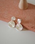 AIR coin earrings silver-plated