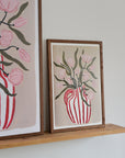 Red Stripe Vase Camilla Bergqqvist / Sizes