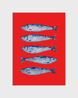 Sardines Berry Red by Alice Straker