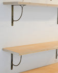 Antique Brass Twist Shelf Brackets / Sizes