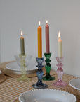 Talking Tables Boho Candle Holder in Dark Green
