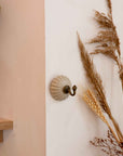 IB Laursen Ceramic and Brass Hook in Cream or White