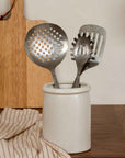Nicholas vase stainless steel cooking skimmer