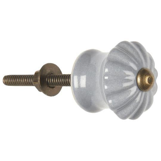 Vintage Style Ceramic Knob / Grey