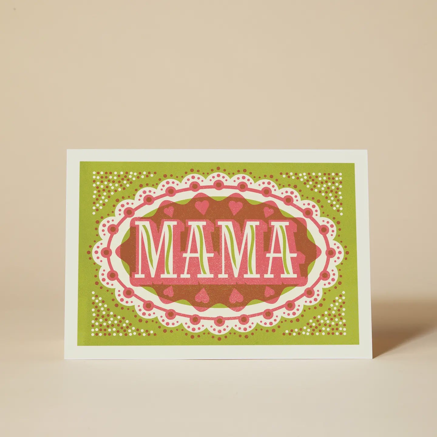 Mama Linocut Card
