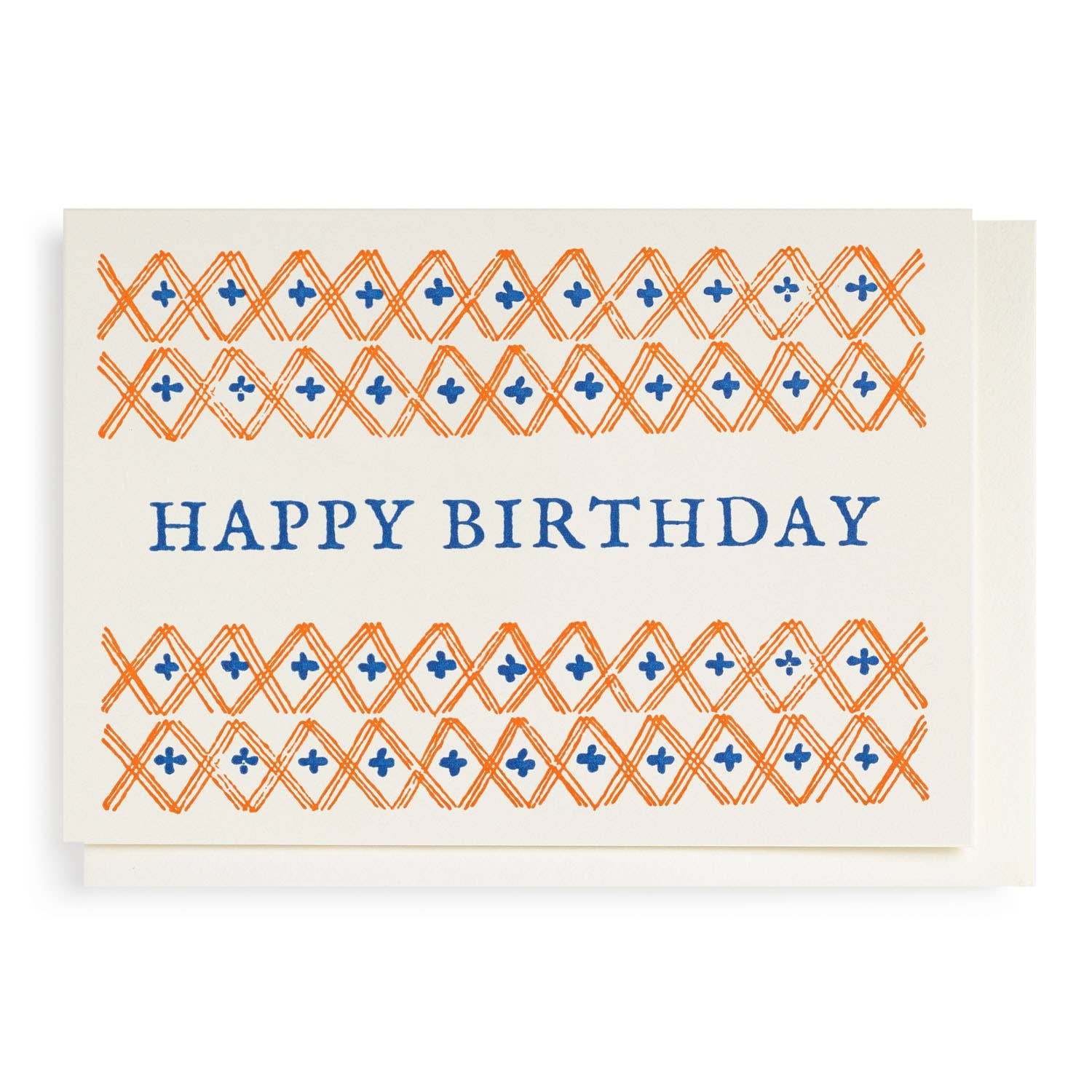Happy Birthday Pattern | Single Notelet Card
