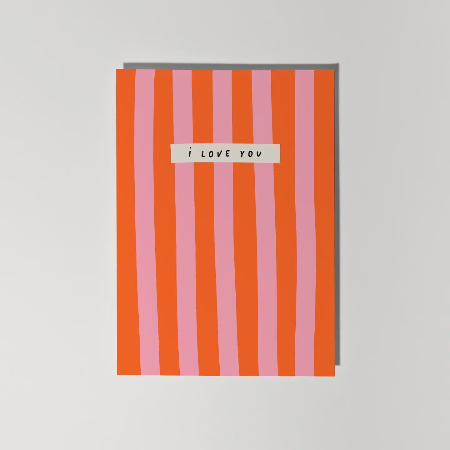 I Love You Stripe Card