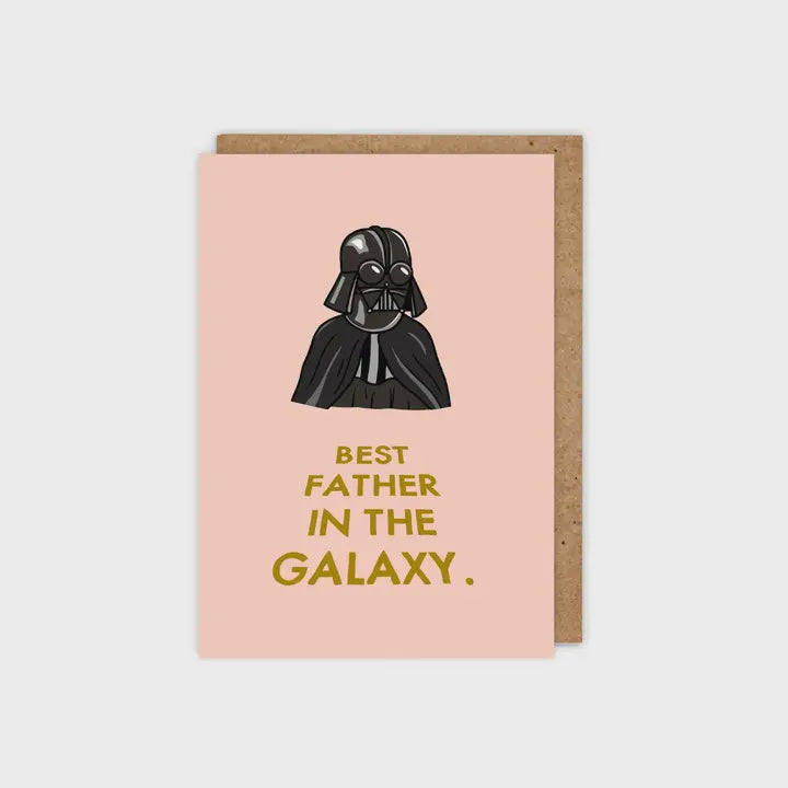 Best Father In The Galaxy Card