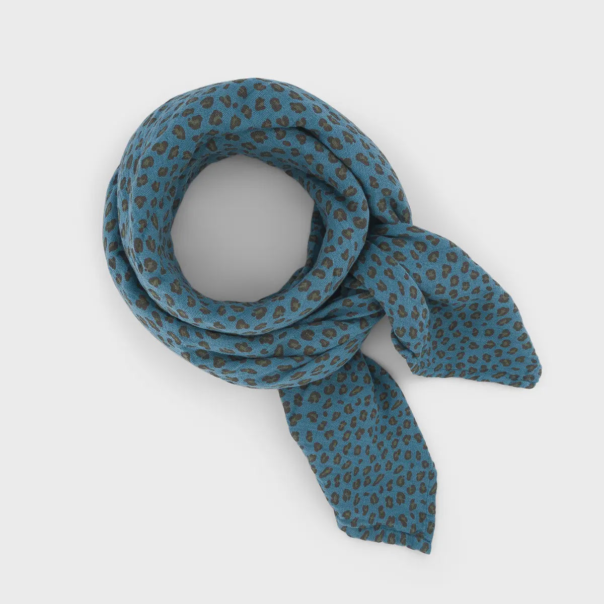 Muslin Swaddle / Blue Leopard