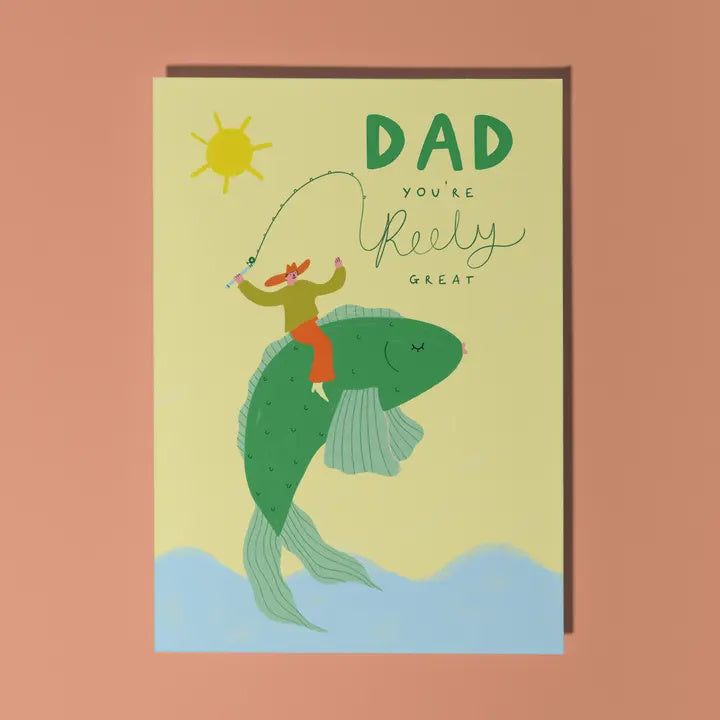 Reely Great Fishing Dad Card