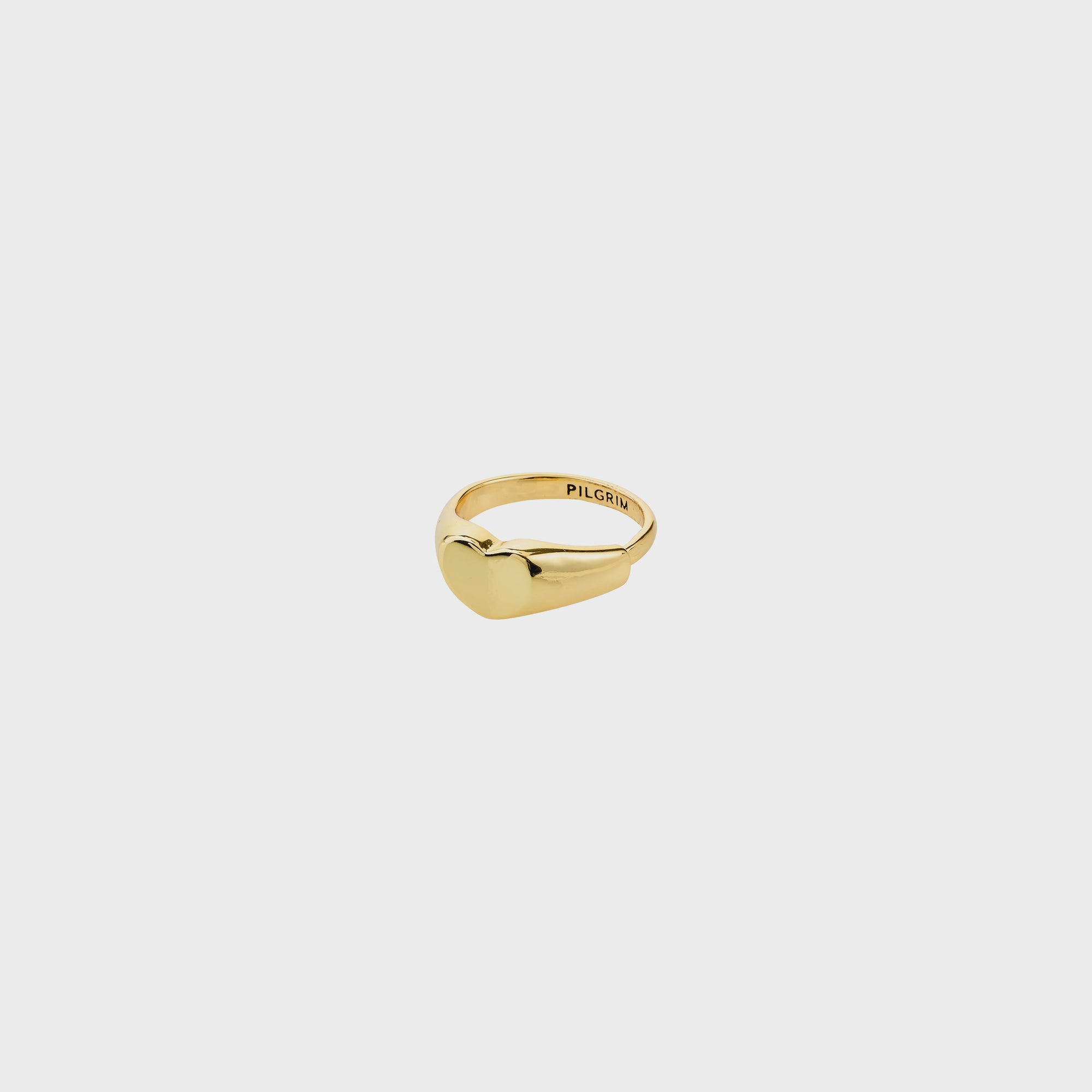 ARIN Gold-Plated Heart Signet Ring