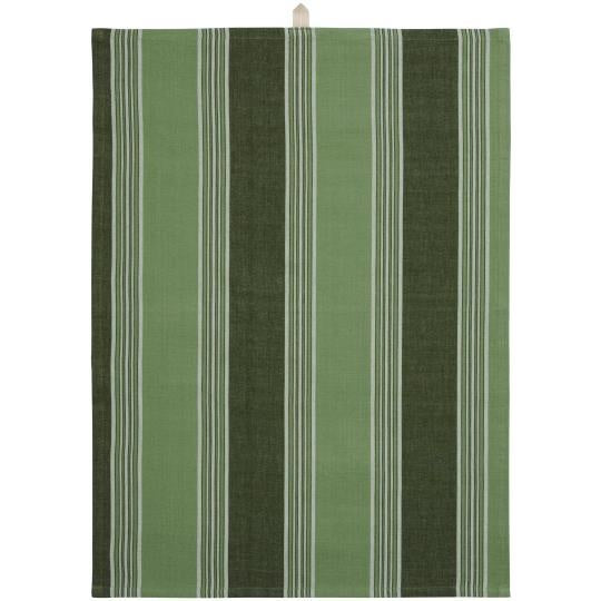 Green Striped Tea Towel