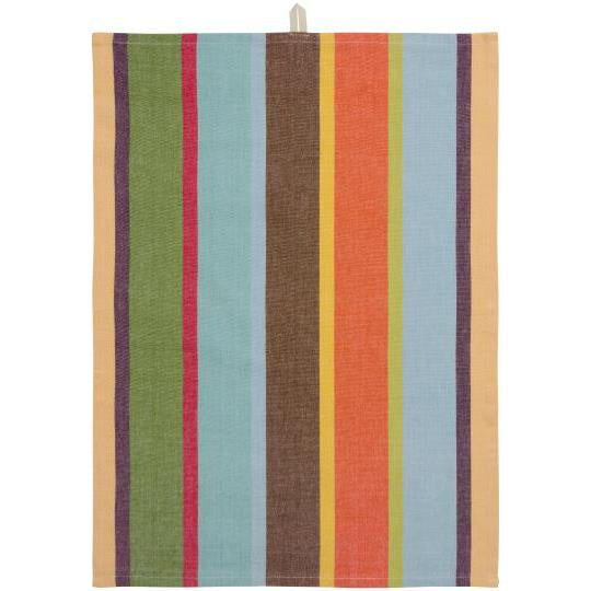Multicoloured Striped Tea Towel