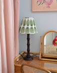 Block Printed Lampshade / Green Shell