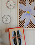 Flowers and Checks 1 by Liat Greenberg /Sizes