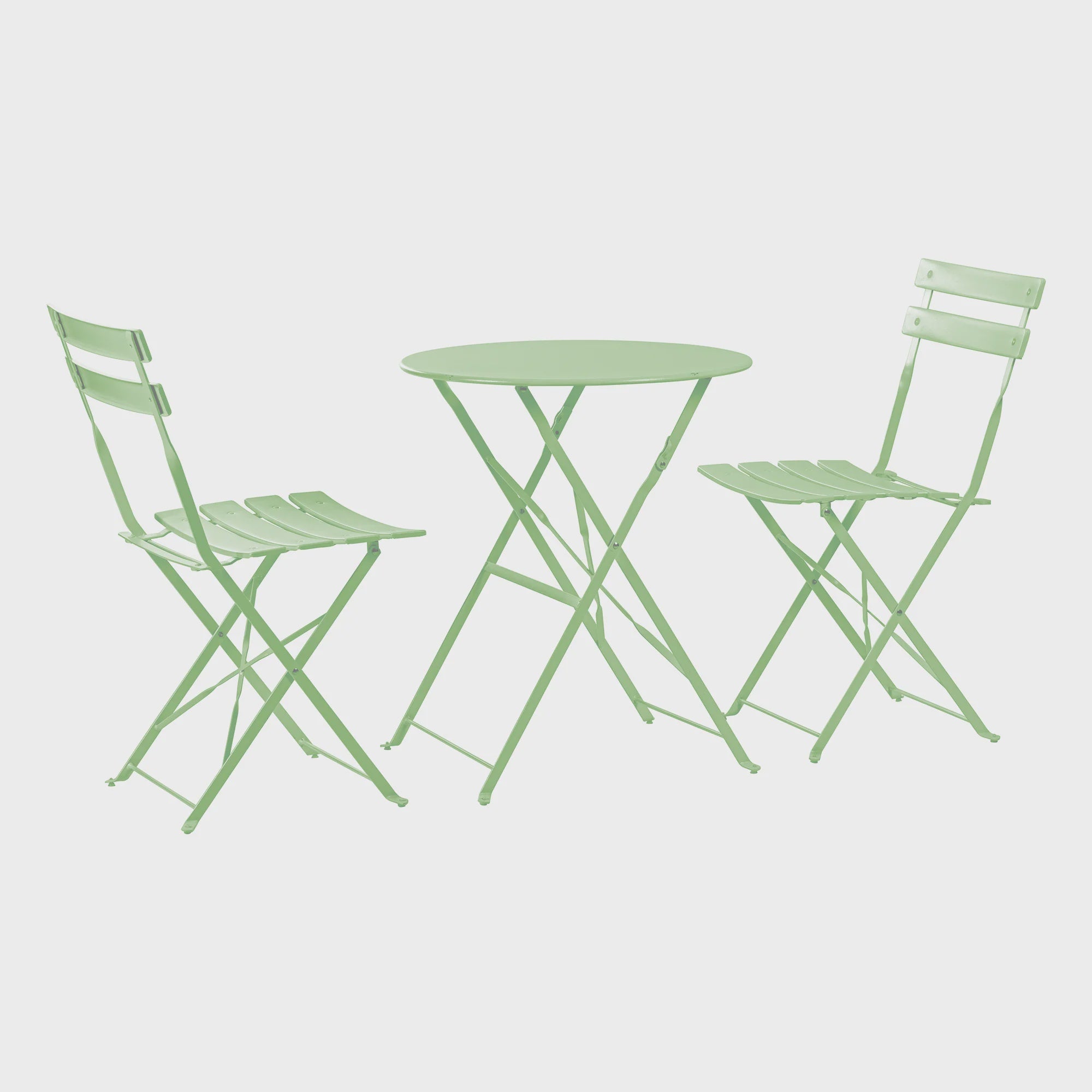 Bistro Table and Chairs Set / Sage Green