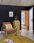 HKliving Round Woolen Rug / Seaweed