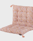 Roja Floral Chair Pad or Bench Cushion / Coral