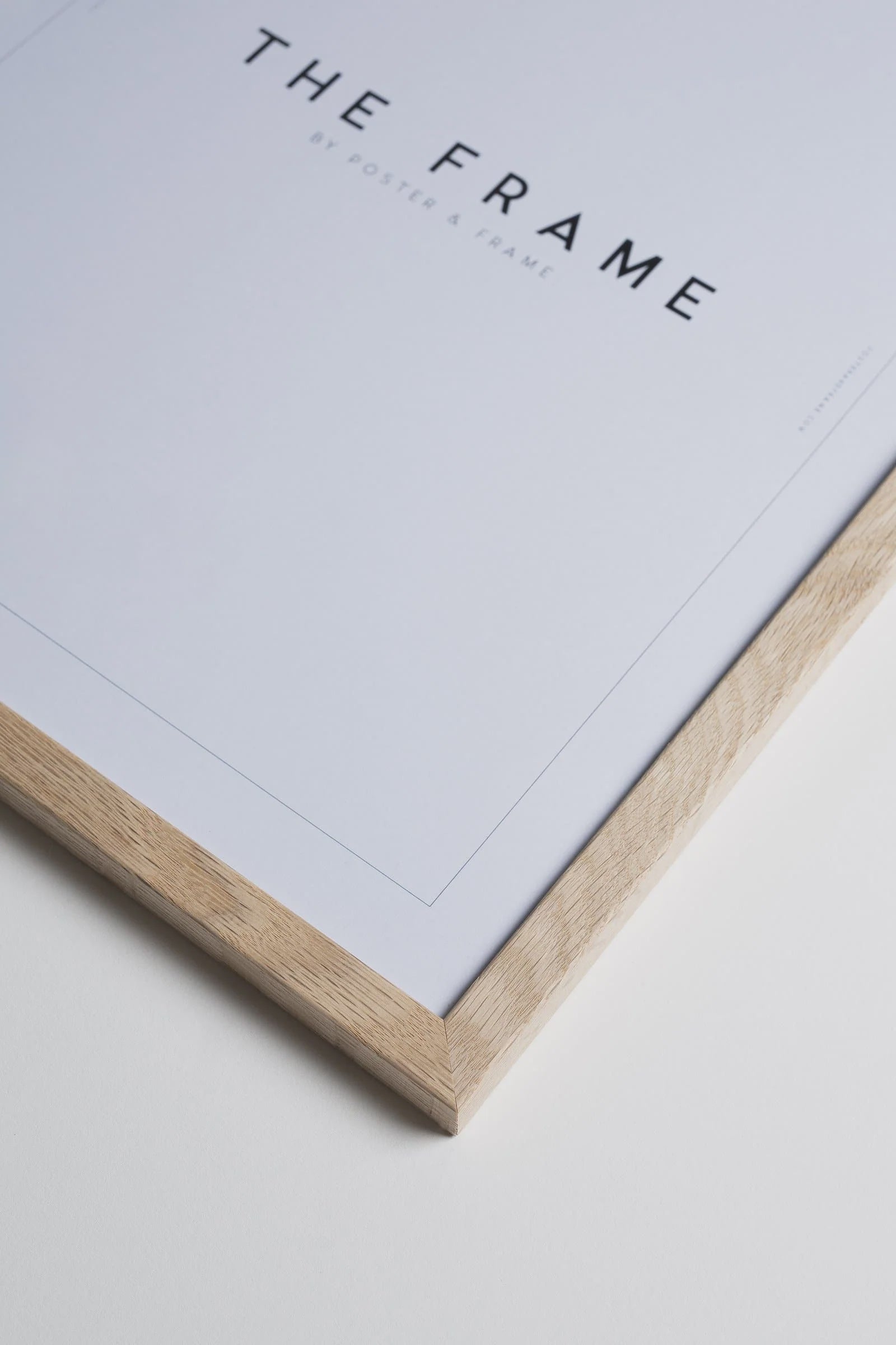 Hand Made Light Oak Solid Wood Frame / 40 x 50 cm