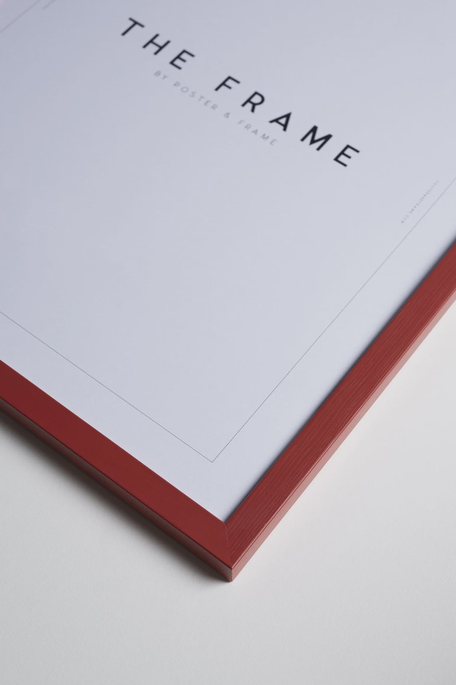 Hand Made Red Frame Solid Wood / A4