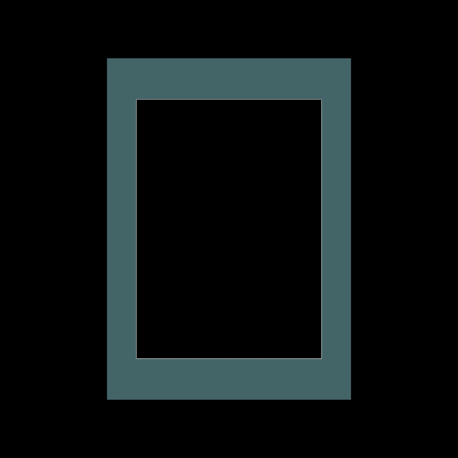 Indian Teal Picture Mount / A3